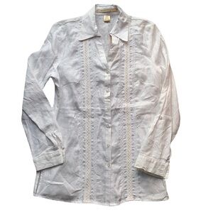 Ecologie linen button down blouse